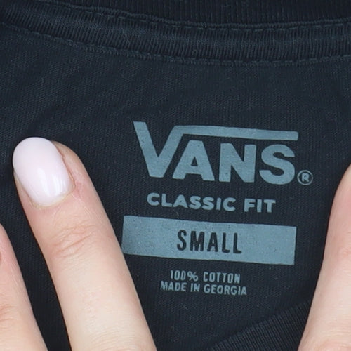 Vans Men's Black Graphic Print T-Shirt Size S