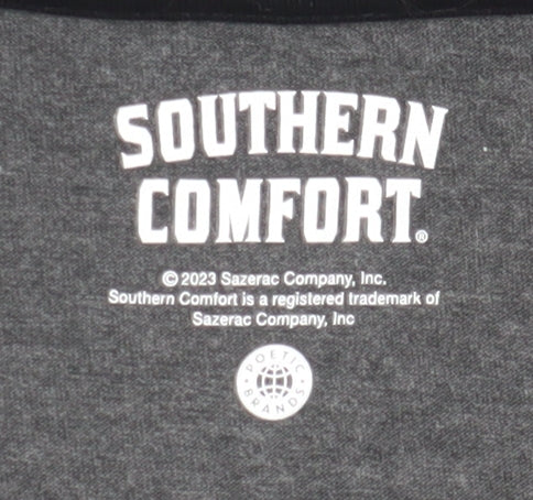 Southern Comfort Mens Grey Graphic Print XL T-Shirt
