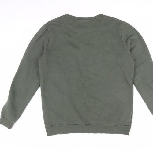 Superman Men's Green Pullover Sweatshirt L