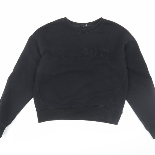 USA Pro Women's Black Cotton Sweatshirt Size 14