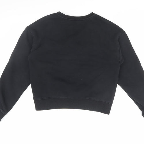 USA Pro Women's Black Cotton Sweatshirt Size 14