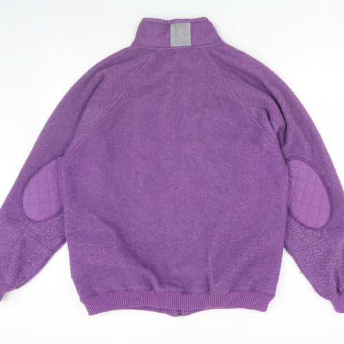 Puma Women's Purple Fleece Jacket, Size M, Casual Style