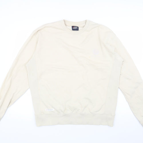 Denim Project Men's Ivory Sweatshirt Pullover L