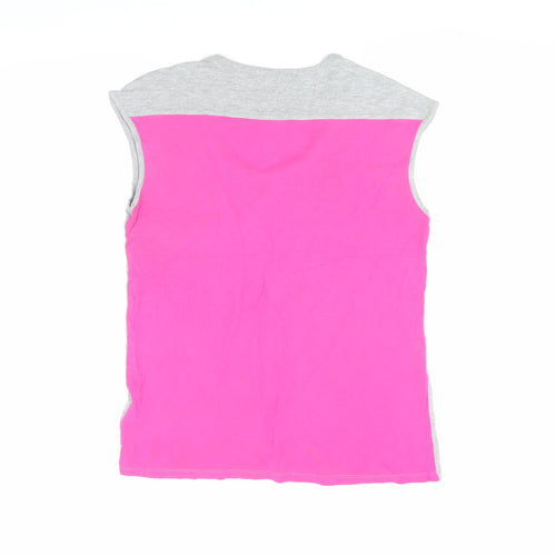 Gap Women's Grey Sleeveless Scoop Neck Tank Top, Size S