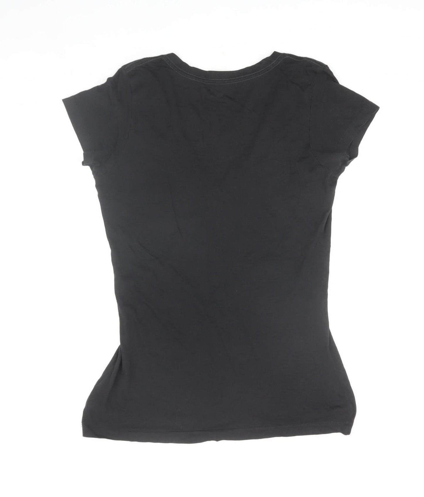 Hurley Women's Black V-Neck T-Shirt L