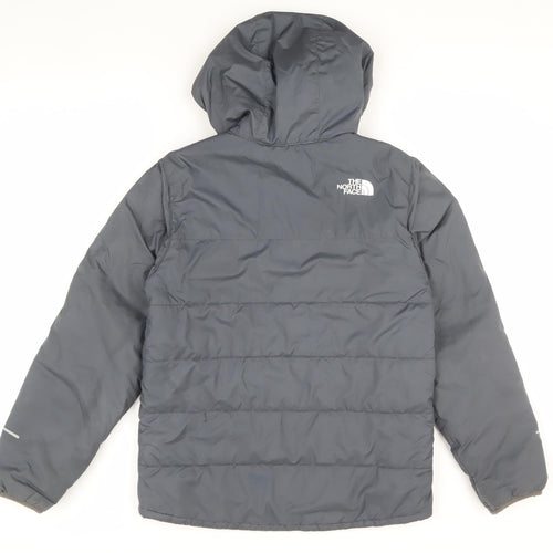 The North Face Boys Grey Puffer Jacket XL Hooded Winter Coat