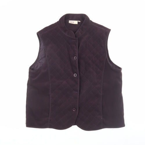 EWM Women's Black Quilted Sleeveless Waistcoat M