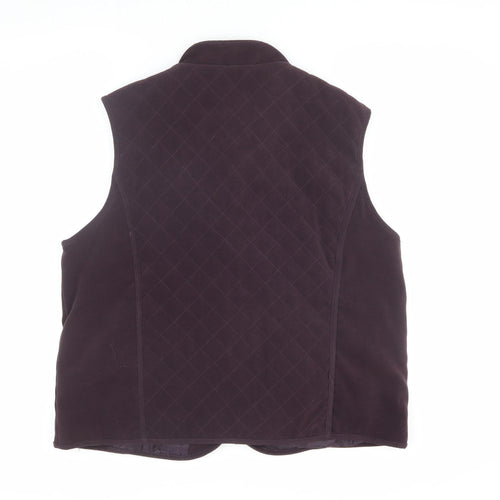 EWM Women's Black Quilted Sleeveless Waistcoat M