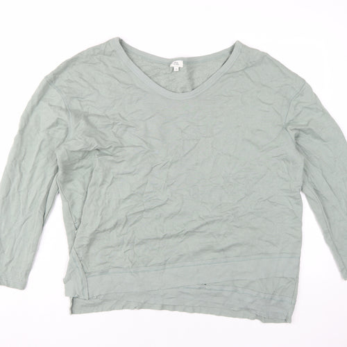 River Island Women's Green Basic T-Shirt, UK 16, 3/4 Sleeve