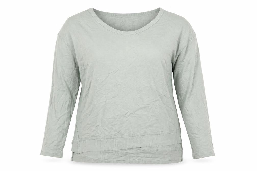 Front view of River Island Women's Green Basic T-Shirt, UK 16, 3/4 Sleeve