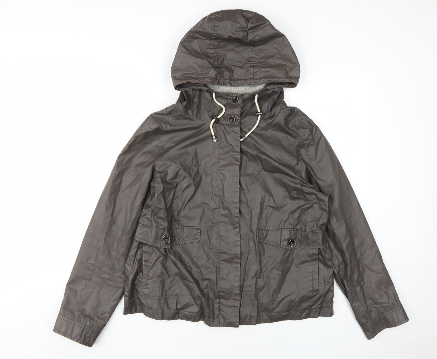 Marks and Spencer Women's Brown Hooded Jacket Size 12