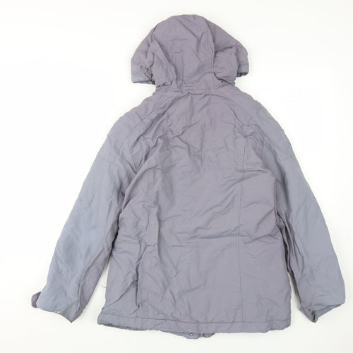Marks and Spencer Women's Purple Hooded Puffer Jacket Size 10