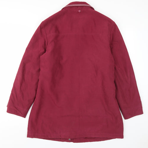Katherine Hammond Women's Red Mid-Length Jacket Size 14
