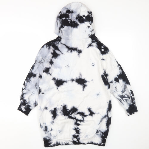 Next Girls Multicoloured Tie Dye Hoodie, 10 Years, Pullover Style