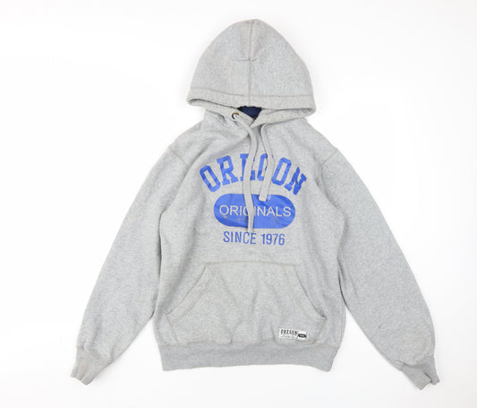 Oregon Men's Grey Pullover Hoodie - Small