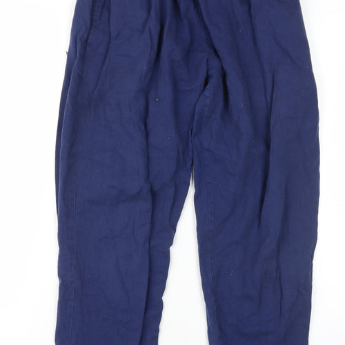 Lucy & Yak Women's Blue Tapered Trousers S