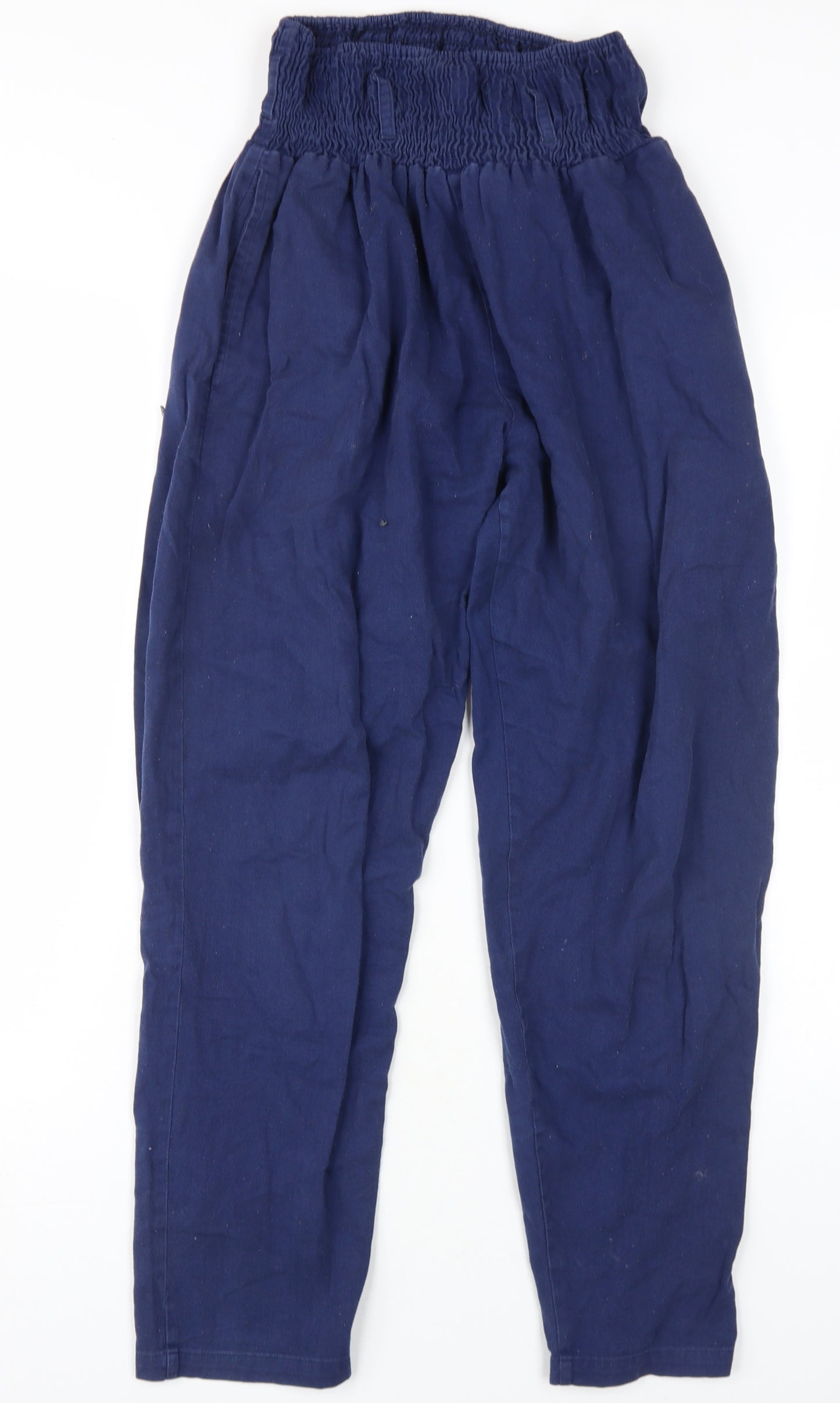 Lucy & Yak Women's Blue Tapered Trousers S