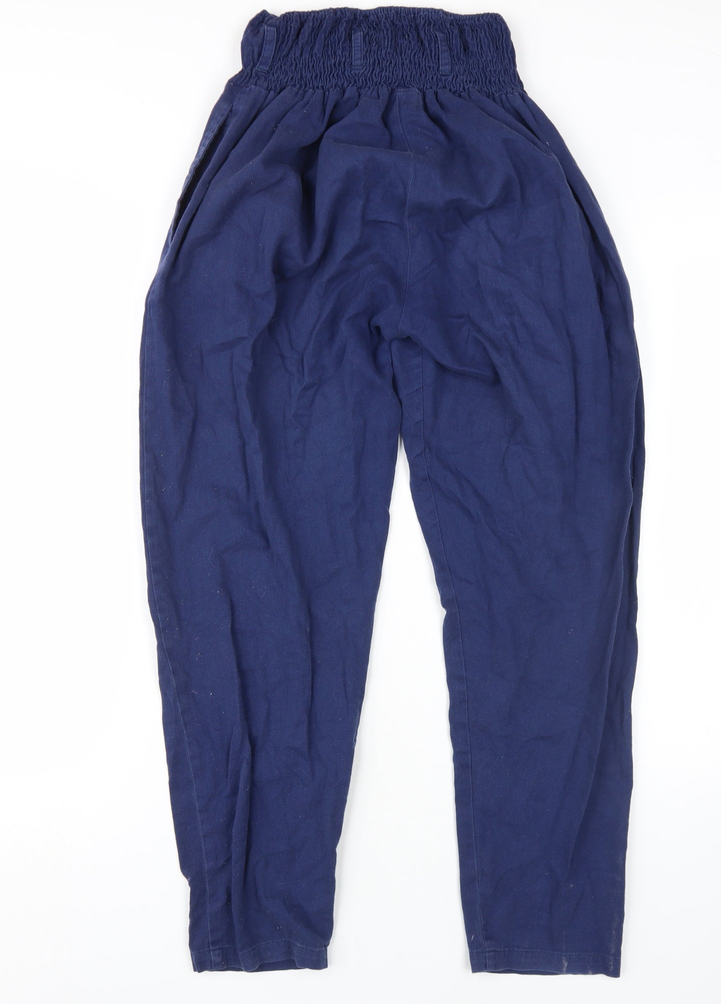 Lucy & Yak Women's Blue Tapered Trousers S