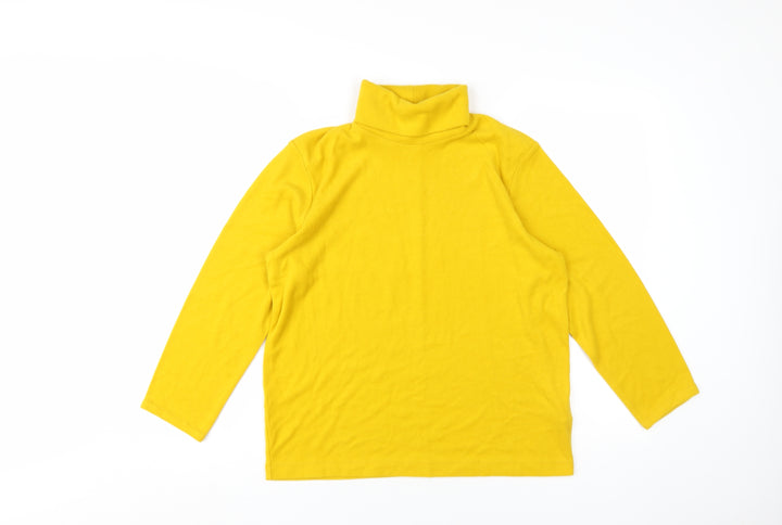 Uniqlo Unisex Yellow Pullover Sweatshirt M