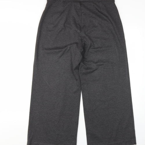 Marks and Spencer Women's Grey Wide-Leg Trousers Size 12