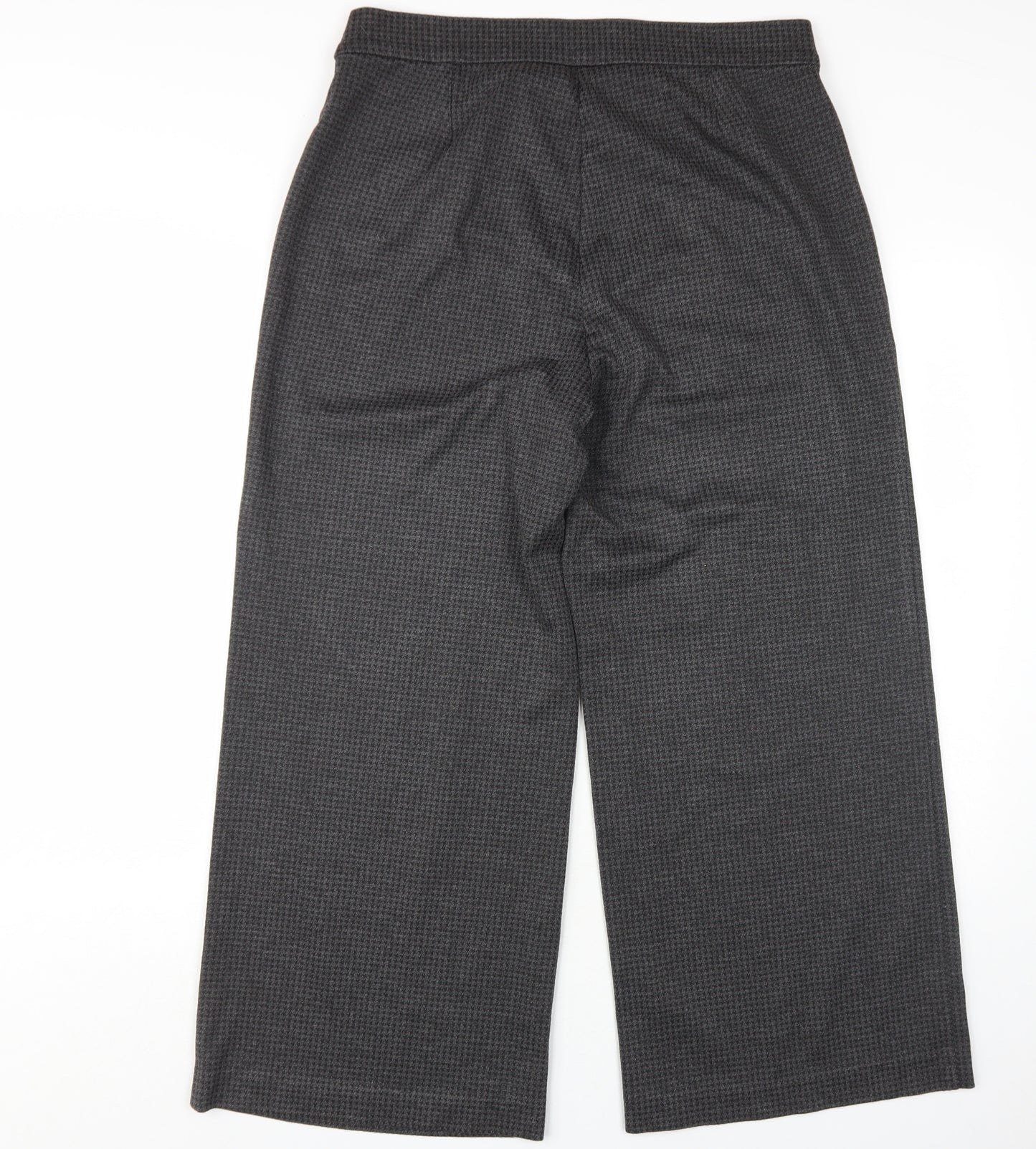 Marks and Spencer Women's Grey Wide-Leg Trousers Size 12
