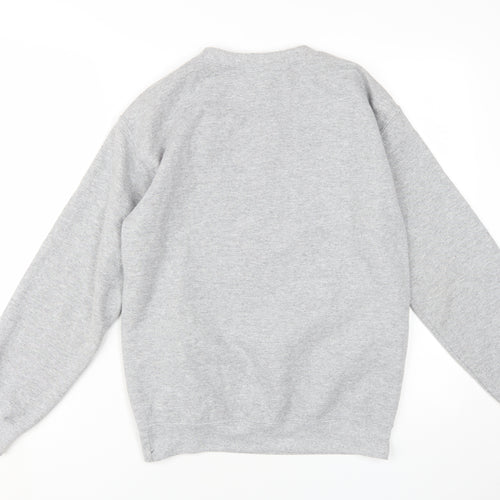 Topshop Women's Grey S Pullover Sweatshirt