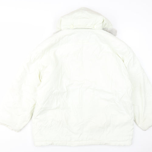 Finn Flare Women's White Size 12 Puffer Coat