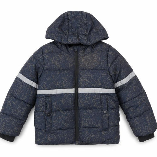 Lupilu Boys Blue Puffer Jacket 4-6 Years Hooded Winter Coat