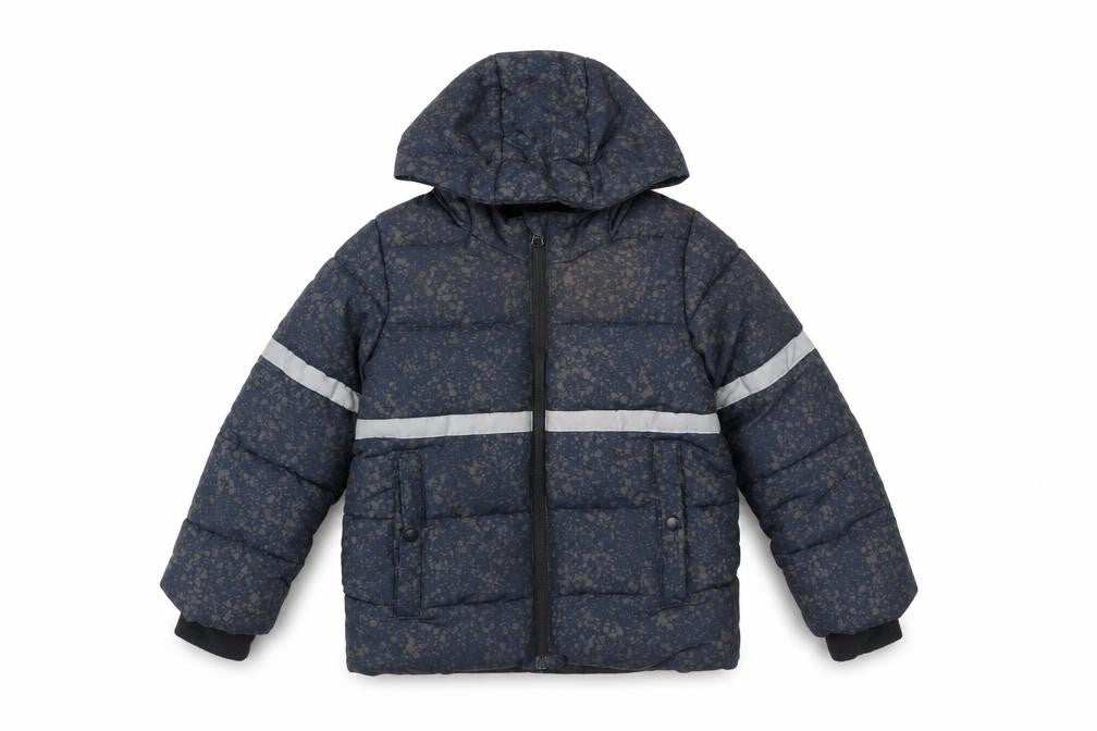 Lupilu Boys Blue Puffer Jacket 4-6 Years Hooded Winter Coat
