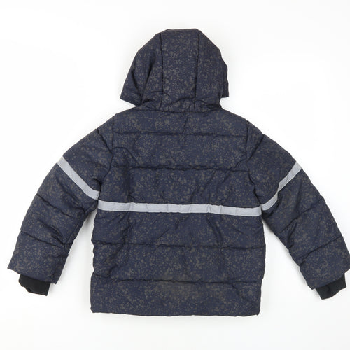 Lupilu Boys Blue Puffer Jacket 4-6 Years Hooded Winter Coat