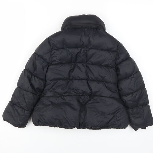 Marks and Spencer Girls Black Puffer Jacket 5-6 Years