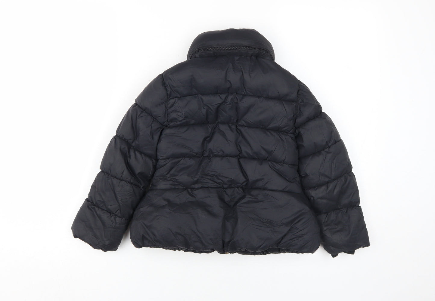 Marks and Spencer Girls Black Puffer Jacket 5-6 Years