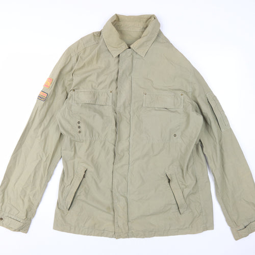 Next Men's Green Military Jacket - Medium, Army Style