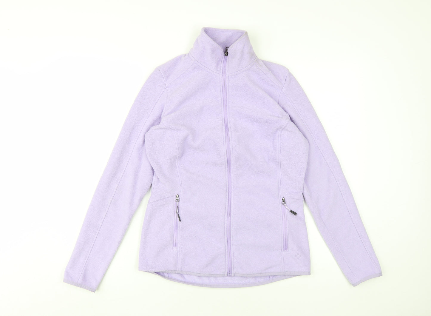 Marks and Spencer Women's Purple Fleece Jacket Size 10