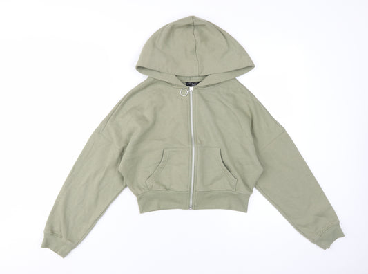 New Look Girls Green Full Zip Hoodie 12-13 Years