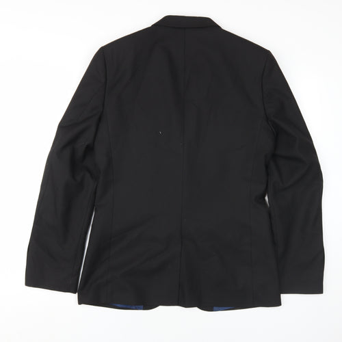 River Island Men's Black Regular Fit Blazer Size 38R