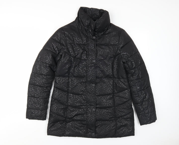 BHS Women's Black Puffer Jacket Size 10