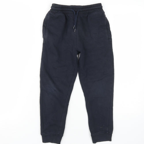 Next Boys Blue Jogger Trousers 8 Years Elastic Waist
