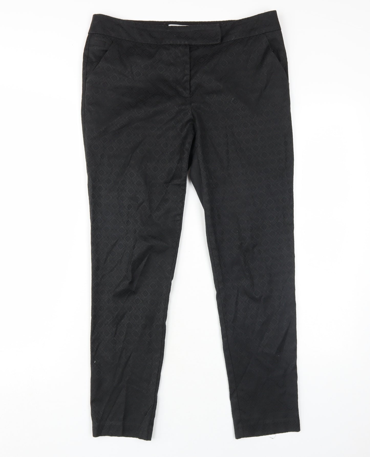 Next Women's Black Straight Trousers Size 10