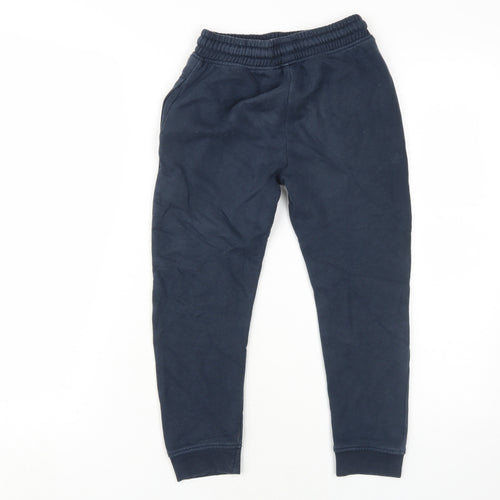 Next Boys Blue Jogger Trousers Size 8 Years Elastic Waist