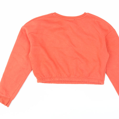 New Look Girls Red Pullover Sweatshirt Size 12-13, USA Graphic