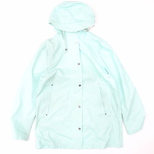 Marks and Spencer Women's Green Rain Coat Jacket Size 12