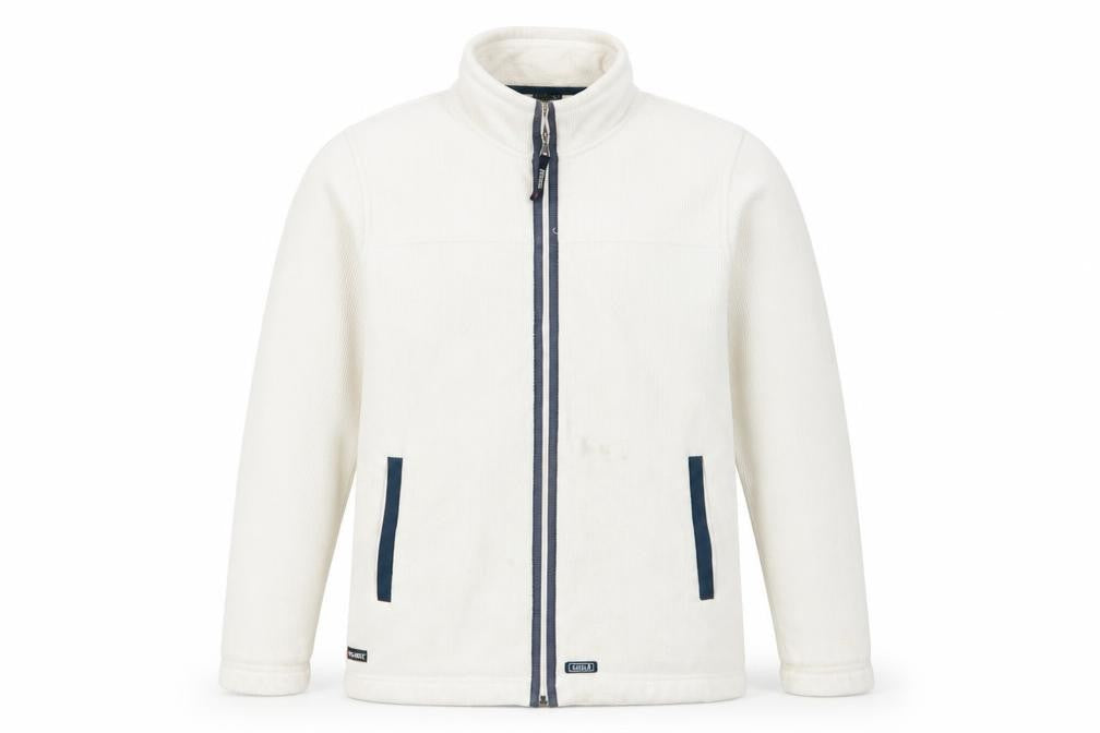 Front view of Aigle women’s white jacket -, size UK 16, casual zip-up