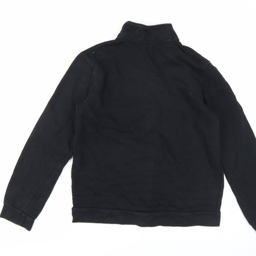 River Island Boys Black Henley Sweatshirt 13-14 Years