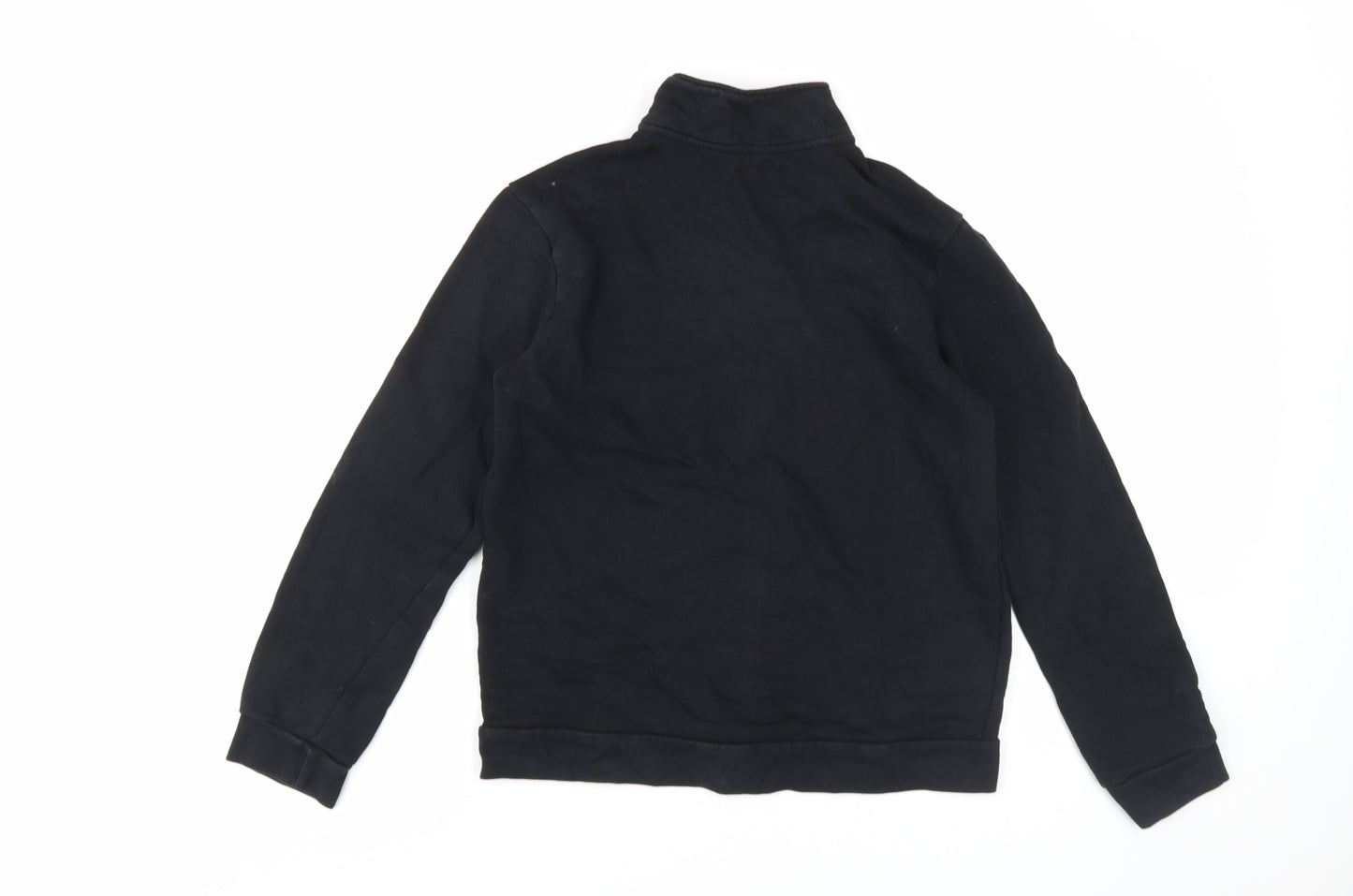 River Island Boys Black Henley Sweatshirt 13-14 Years