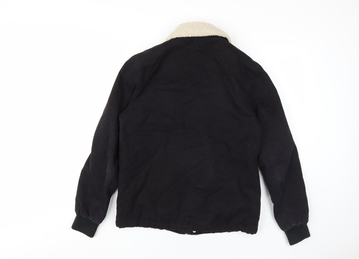 River Island Men's Black Bomber Jacket Size S