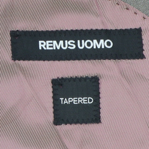 Remus Uomo Men's Brown Blazer 38R Slim Fit