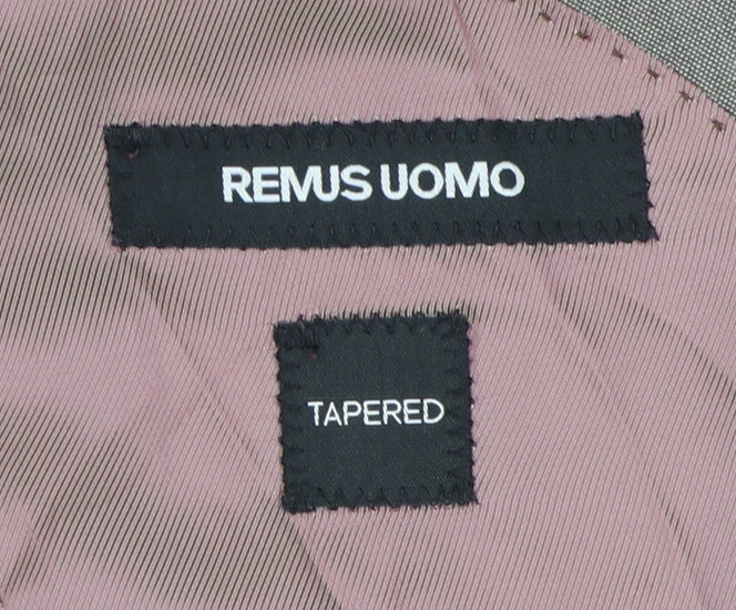 Remus Uomo Men's Brown Blazer 38R Slim Fit