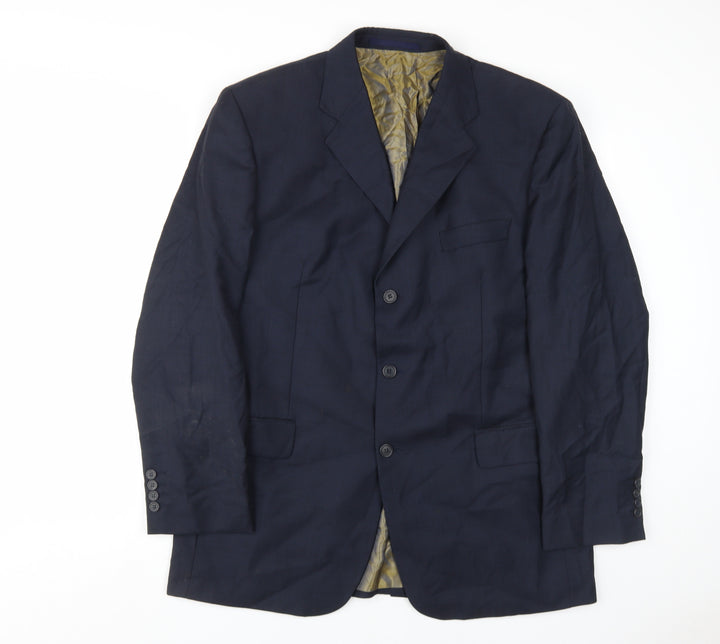 Berwin & Berwin Men's Navy Blazer, Size 42, Regular Fit