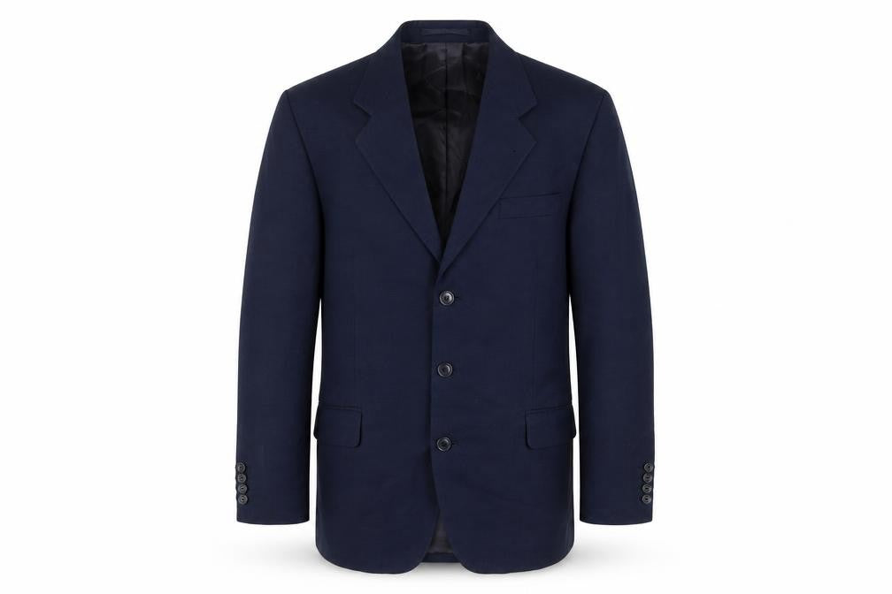 Front view of Pierre Cardin Men's Blue Blazer 40R Regular Fit